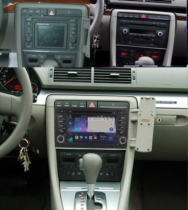 Radio RDS DAB+ CarPlay Android DVD CD USB GPS WiFi AUDI A4 B7 B6 EXEO