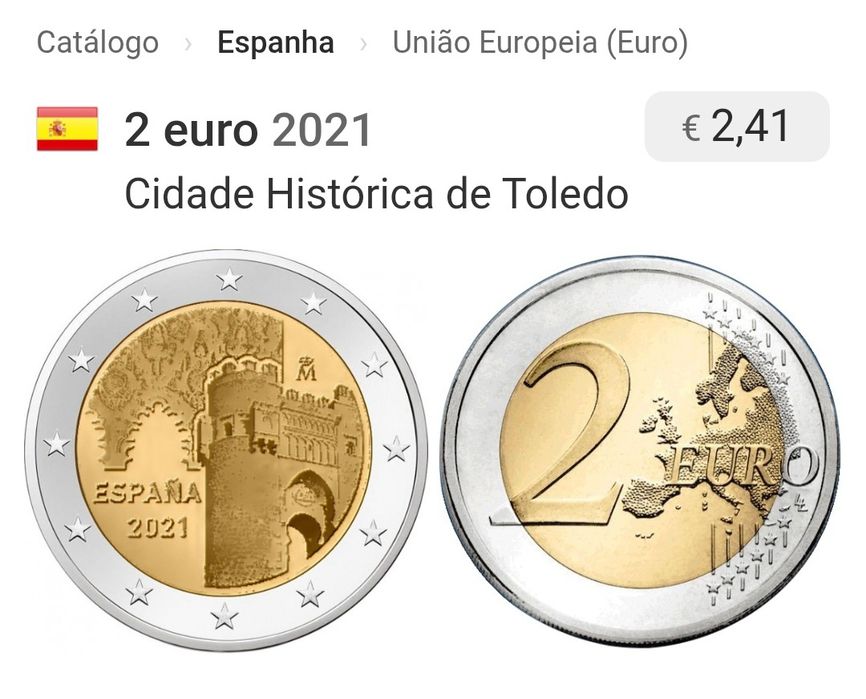 Moeda 2€ Espanha 2021