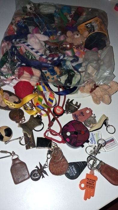 Lote grande de muitos porta chaves