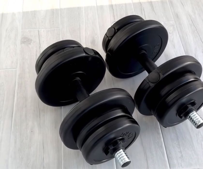 ТОП ЦІНА комплект розбірних гантелей 2 шт вага від 8,5 до 21 кг