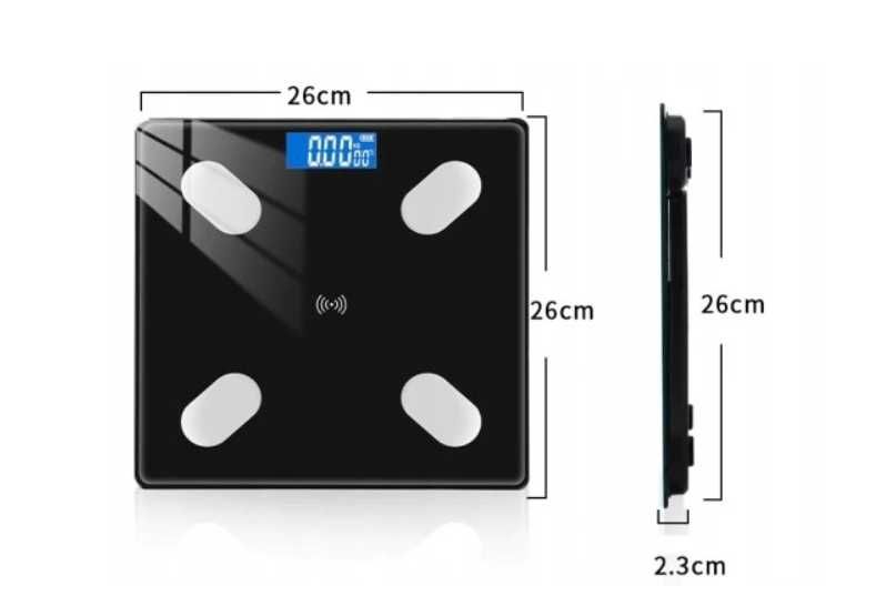 Waga łazienkowa Analityczna waga łazienkowa Bluetooth do telefonu