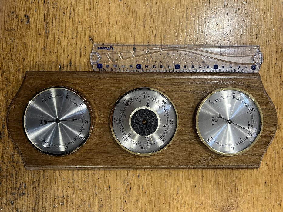 Estação meteorológica parede madeira - NOVO