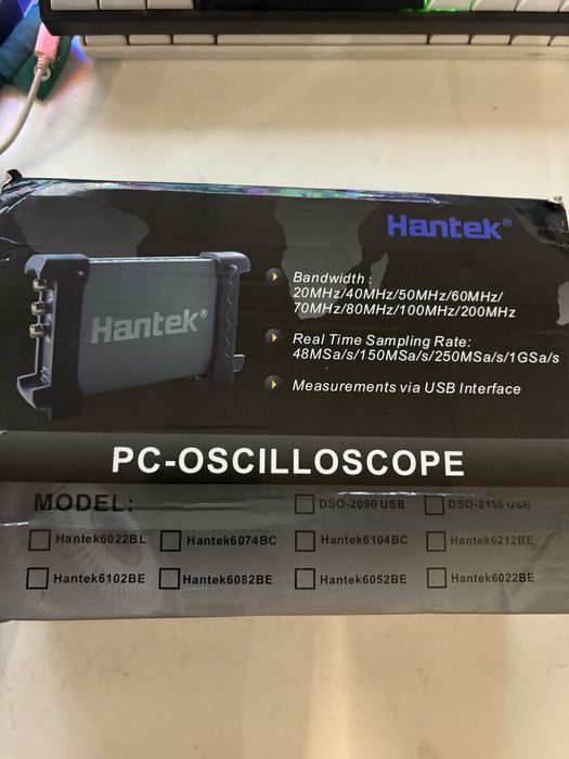 Hantek osciloscopio de 2 canais