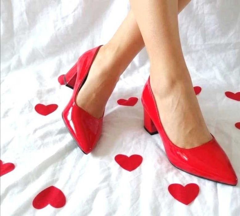 44 29cm Nowe szpilki high heels duże Trans Crossdress czerwone latex