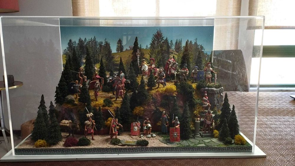 Coleção Soldados de chumbo do Império Romano, Planeta de Agostini, em diorama