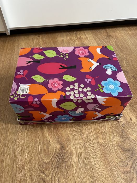 Pudełko w liski do przechowywania dla dzieci