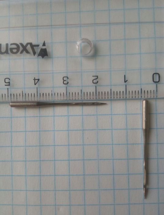 Голки иглы СССР для швейних машин, 34 мм довжина, 100-номер