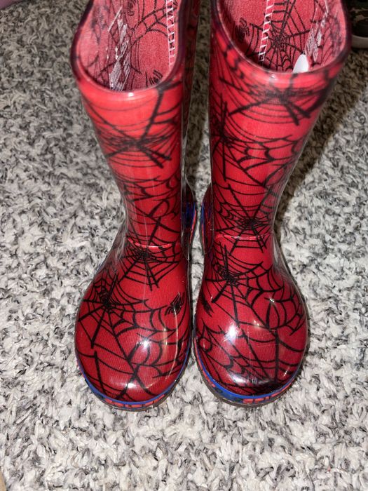 Світящіся гумові чоботи водостійкі marvel людина павук spider-man