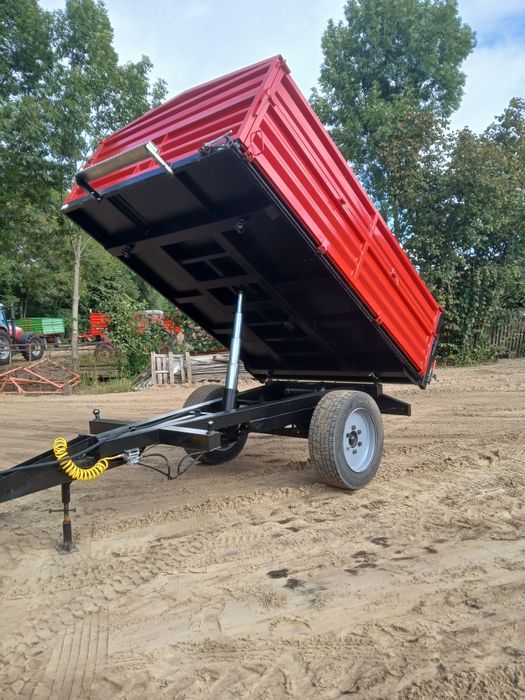 Przyczepa jednoosiowa wywrotka