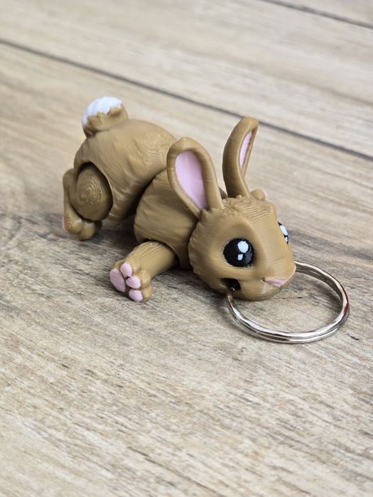 Breloczek Królik 3d - Brelok Druk3d fidget Keychain mixGadzet