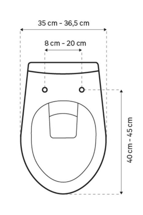 Tampa de sanita oval branco Sensea Easy