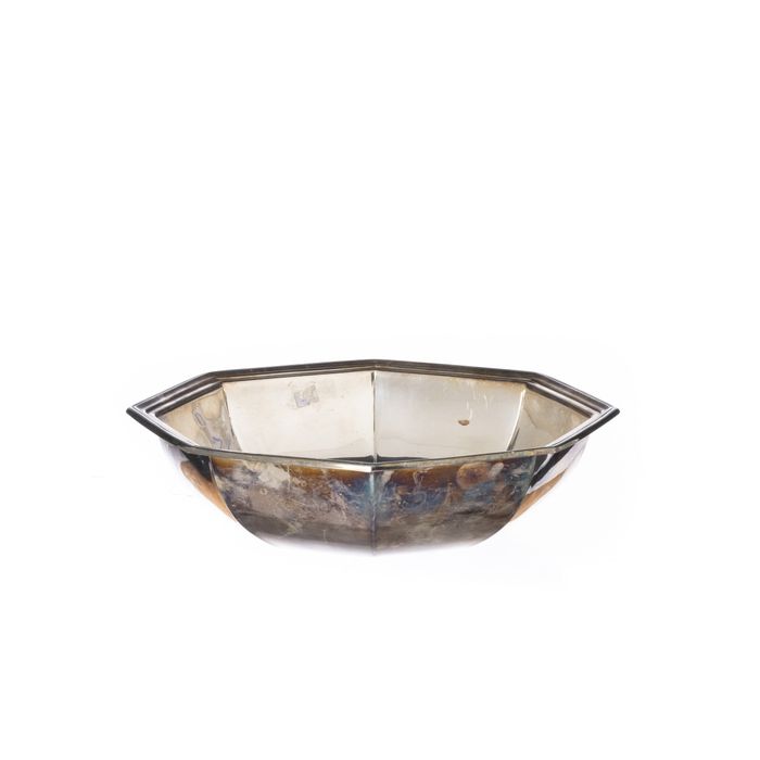 Banho de prata - Taça octagonal 'Topázio'