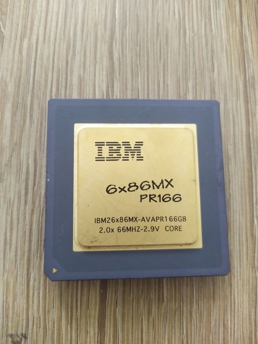 Retro Kolekcjonerski procesor IBM 6x86MX PR166