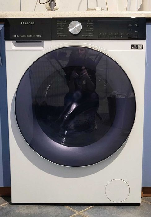 Pralka HISENSE 10,5 kg, 1400obr, para, aplikacja, stan idealny