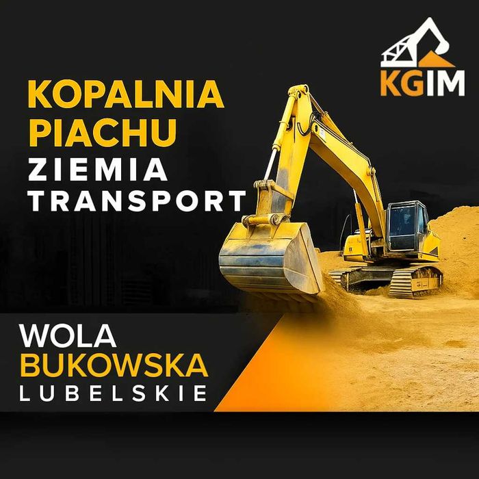 Piach | Żwir | Kruszywa | Kamień | Ziemia | Transport | KOPALNIA KGIM - GUZ