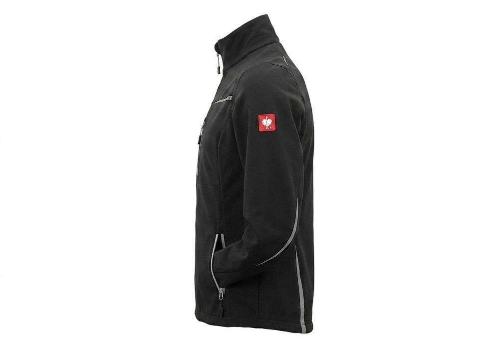 Чоловіча демісезонна куртка Engelbert Strauss Softshell чорна спецодяг