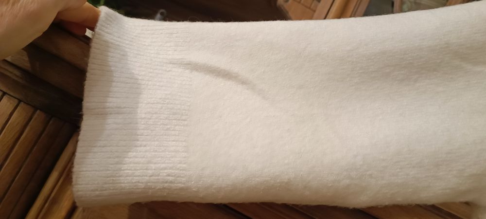 Mex x  38 sweterek damski ecru rękaw 3/4