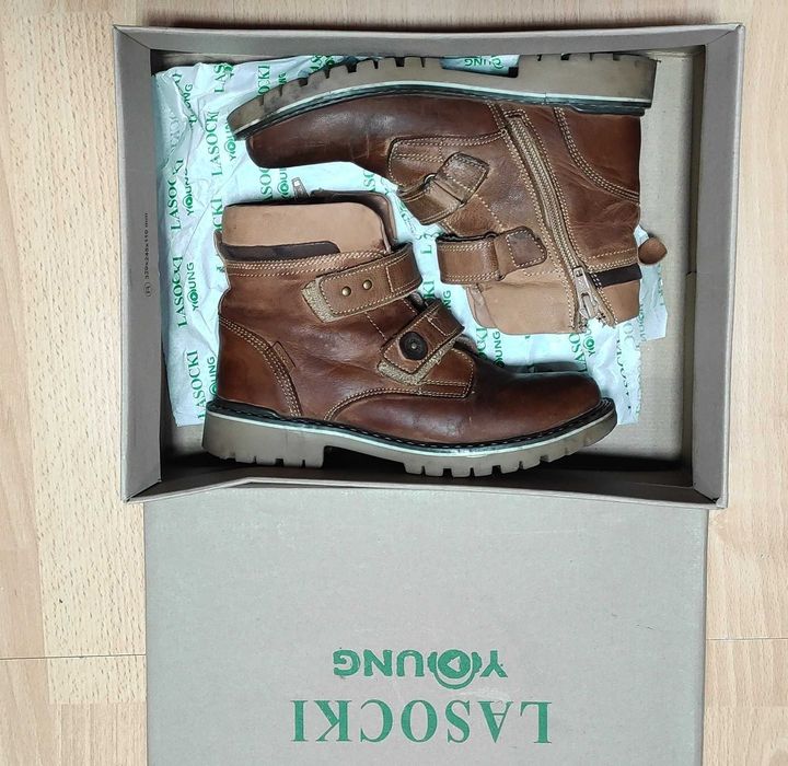 Buty skórzane lasocki