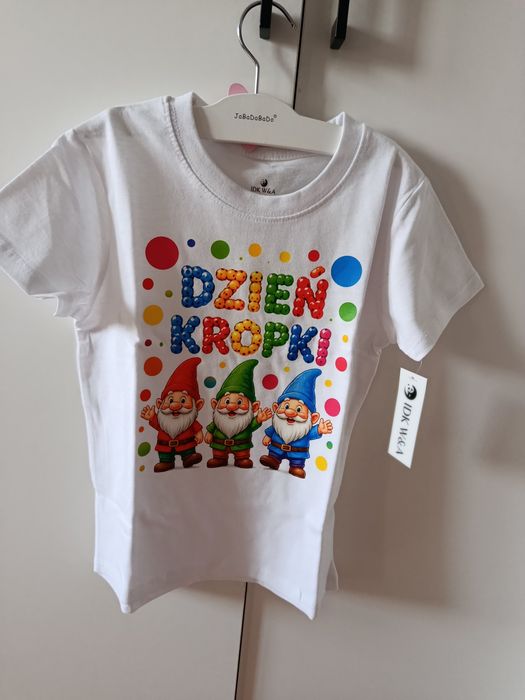 Koszulka na dzień kropki 110/116
