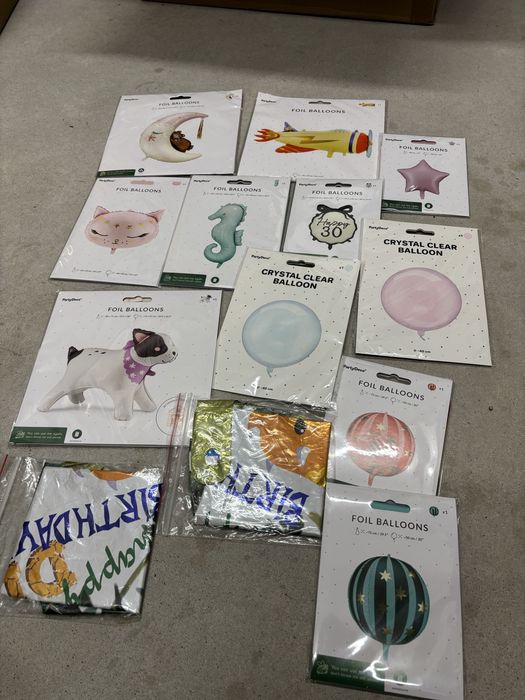 Balony balon foliowy pies samolot piłka kotek dinozaur