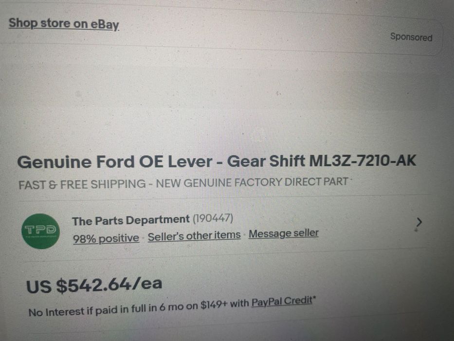 Ford F150 Lewarek zmiany biegow
