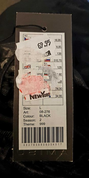 Czarna Bluzka z Frędzlami na ramiączkach rozm. L