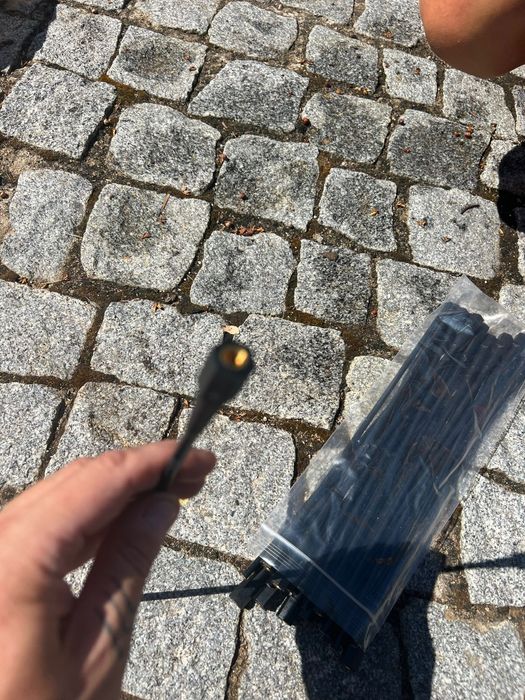 Palhetas em fibra de carbono para varejador bate palmas 24 unidades