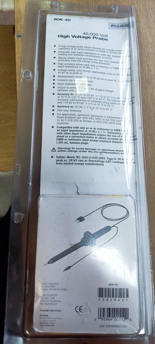 Sonda de alta tensão Fluke 80K-40429913293351833601