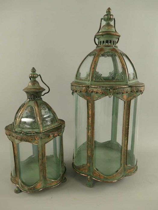 2 x Lampion latarnia ogród patio retro piękne