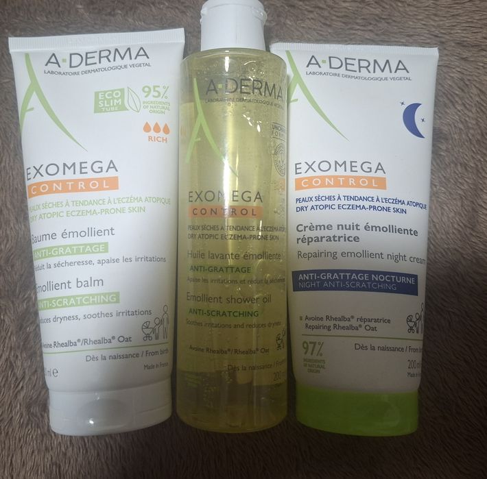 Набір A-Derma Exomega Control (крем,лосьйон,олія)