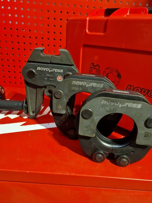 Zestaw Novopress ACO 203XL M76.1 + M88.9 + Adapter ZB221 Geberit Mapress Milwaukee Hilti Rems Ridgid M7