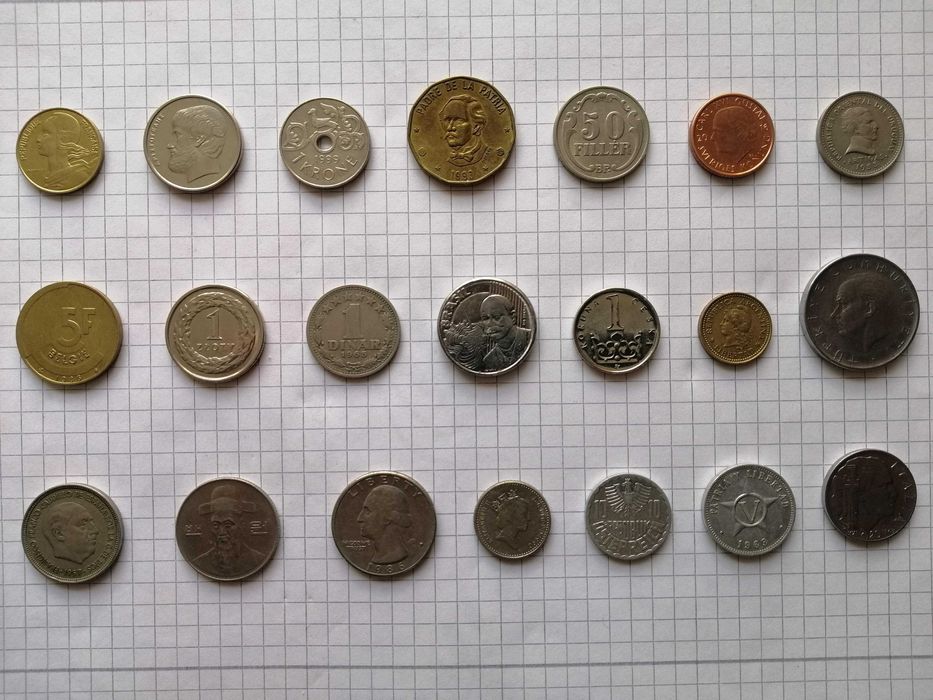 Монети зарубіжних країн 21 країна