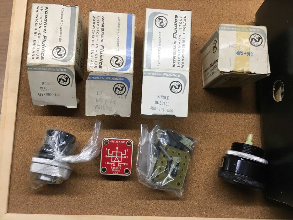 norgren fluidics - varios components novos, nunca usados
