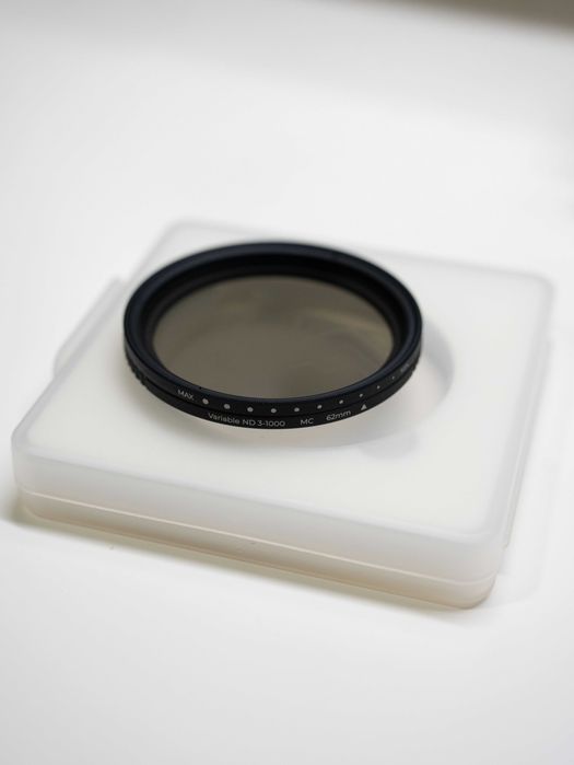 Filtro ND Variável K&F Concept 62mm ND3–ND1000 – Como Novo