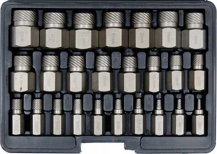 Yato Zestaw 25 Wykrętaków Do Uszkodzonych Śrub Hex Torx Spline Yt06034