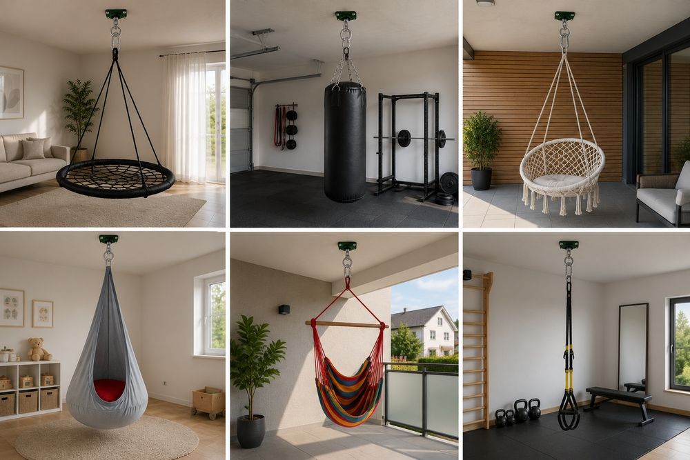 Uchwyt obrotowy do huśtawki bocianie gniazdo hamaka worka bokserskiego 250 kg