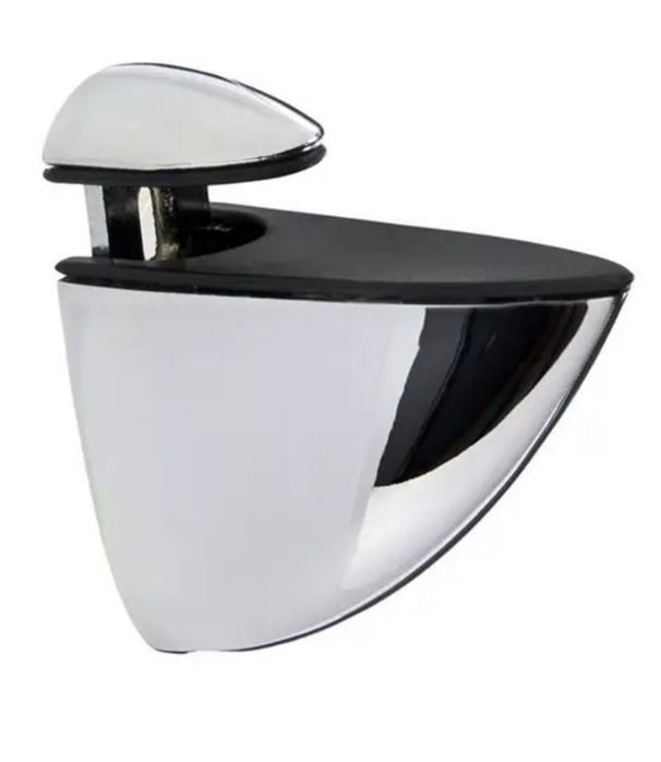 6 штук. Полиця радіусна зі скла Бронза 6 мм.  270х270 мм