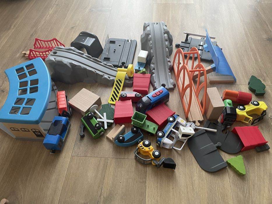 Kolejka drewniana ikea i lidl