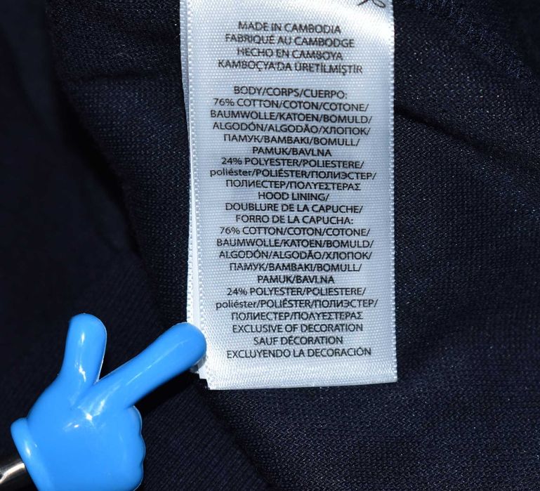 Ralph Lauren Polo Welurowa Rozpinana Bluza z Kapturem M