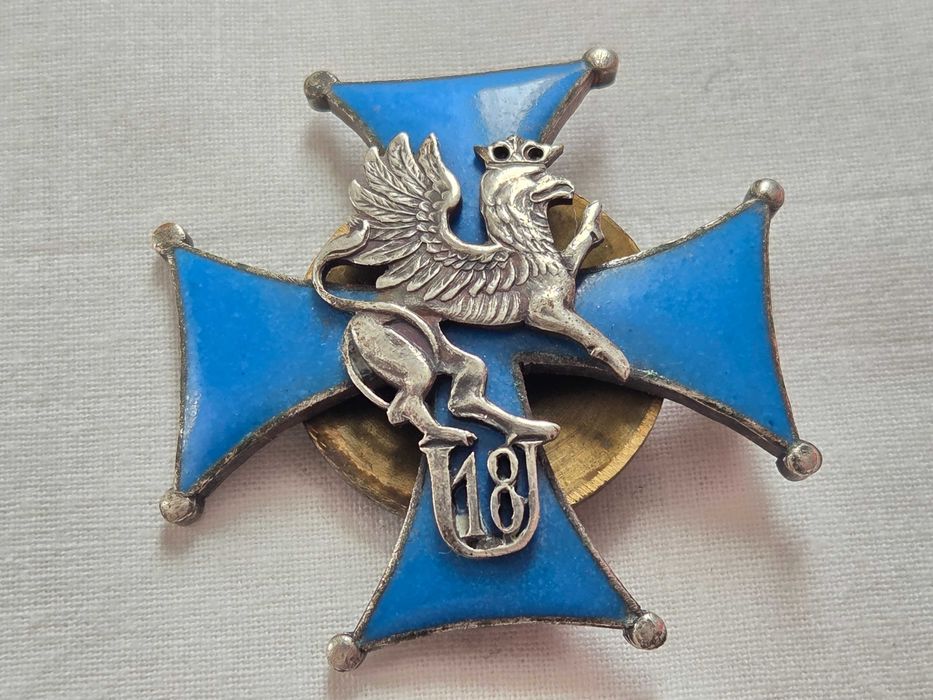 Odznaka 18 Pułk Pomorskich II RP, Grudziądz (sygn. A. Panasiuk)