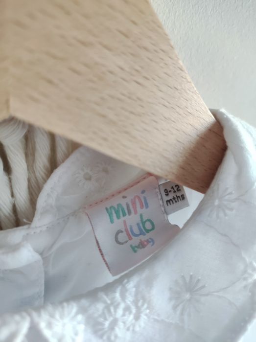 Biała letnia sukienka Mini Club Baby 80 seaside