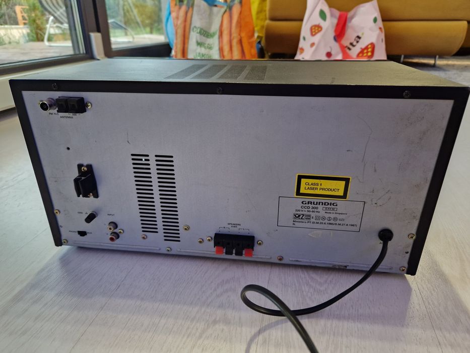 Wieża Grundig CCD 300 CD Radio 2x kaseta equalizer 1989 Retro