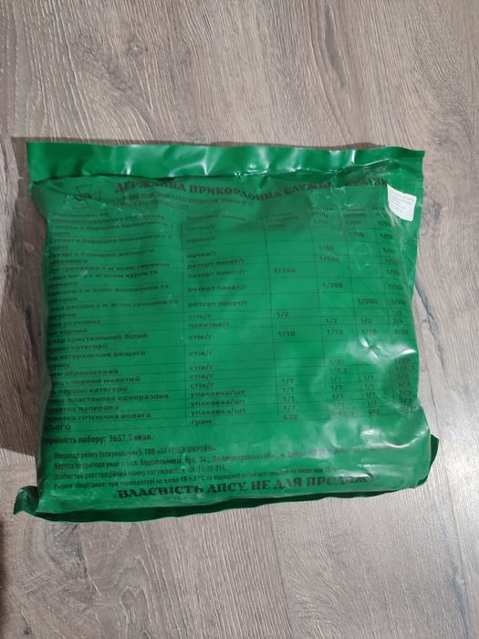 Сухпайки  ДПСУ в наявності