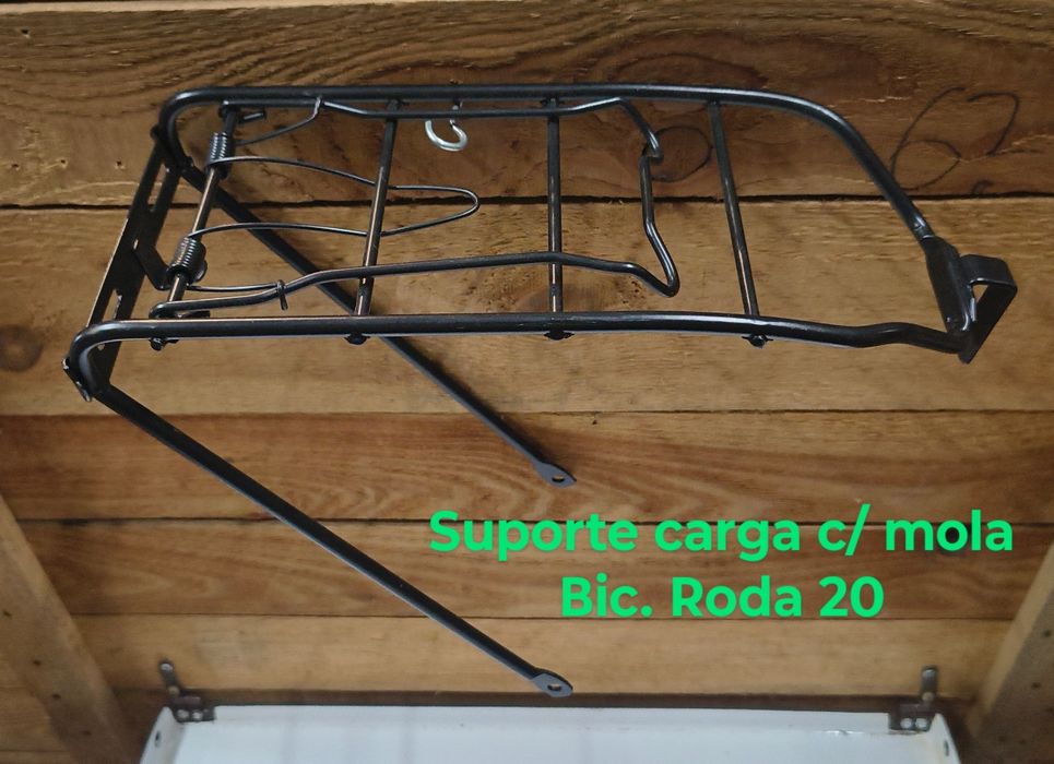 Suporte bagagem/carga pasteleira/city bike/frontal/punhos/pedais/farol