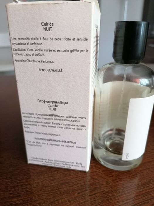 Cuir de Nuit Yves Rocher woda perfumowana pusta butelka