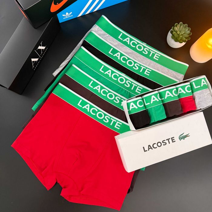 Чоловічі труси Лакоста мужское белье трусы 5шт 599грн