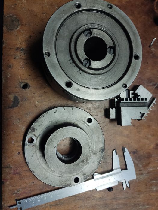 Патрон токарний ТВ-4 130мм, 3 кулачка, планшайба, зворотні.