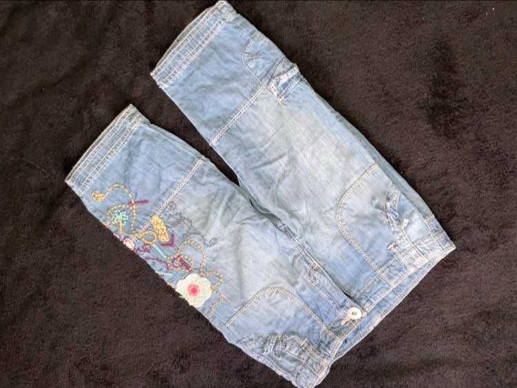 NEXT jeansy 3/4 dla dziewczynki r 116
