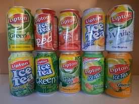 Lote de 81 latas de bebidas diversas - Frutea e Lipton Ice Tea