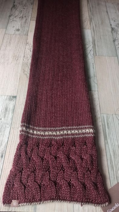 Шикарный теплый  шарф из беби альпака